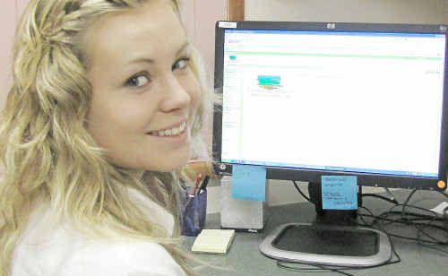 Elise O’Kane from Leyburn is learning new skills during a Green Army traineeship. Elise O’Kane from Leyburn is learning new skills during a Green Army traineeship.